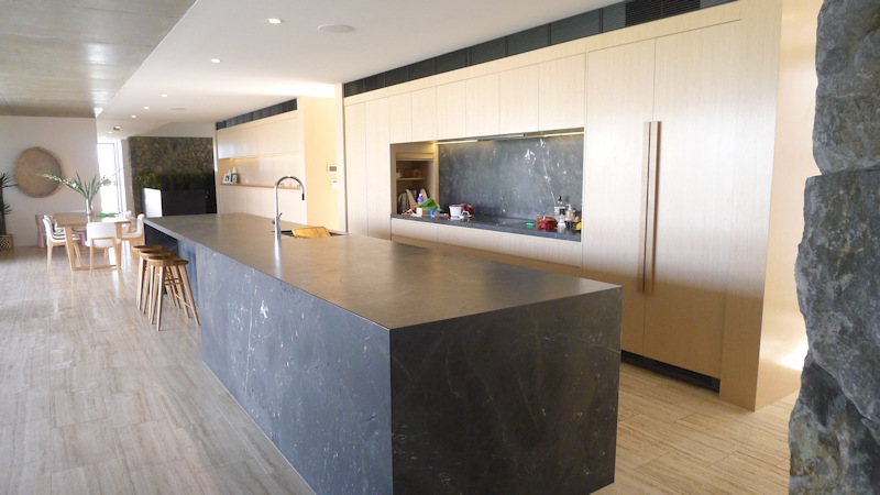 A luxury marble kitchen, one of the many film locations available from Qld Film Locations